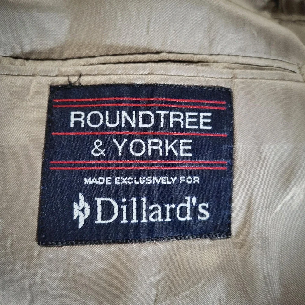 Vintage 90s Roundtree Yorke Camel Hair Blazer Made USA Classic Dadcore Coat